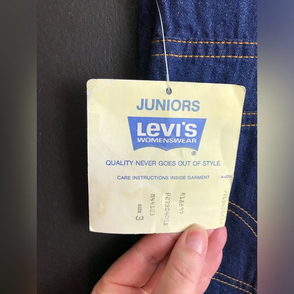 New Vintage LEVI’S PlowBoy Denim Jeans High Rise Waisted Deadstock Junior Mom - Picture 7 of 16